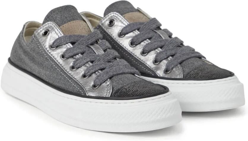 Brunello Cucinelli Sneakers met vlakken Grijs - Foto 4