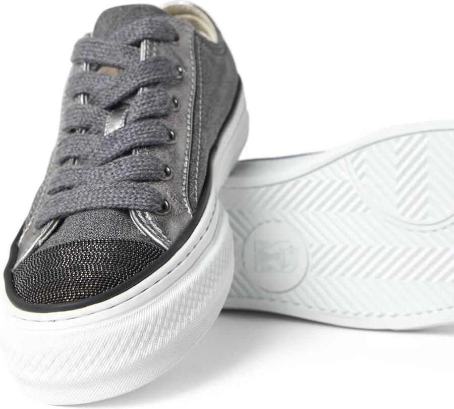 Brunello Cucinelli Sneakers met vlakken Grijs - Foto 2