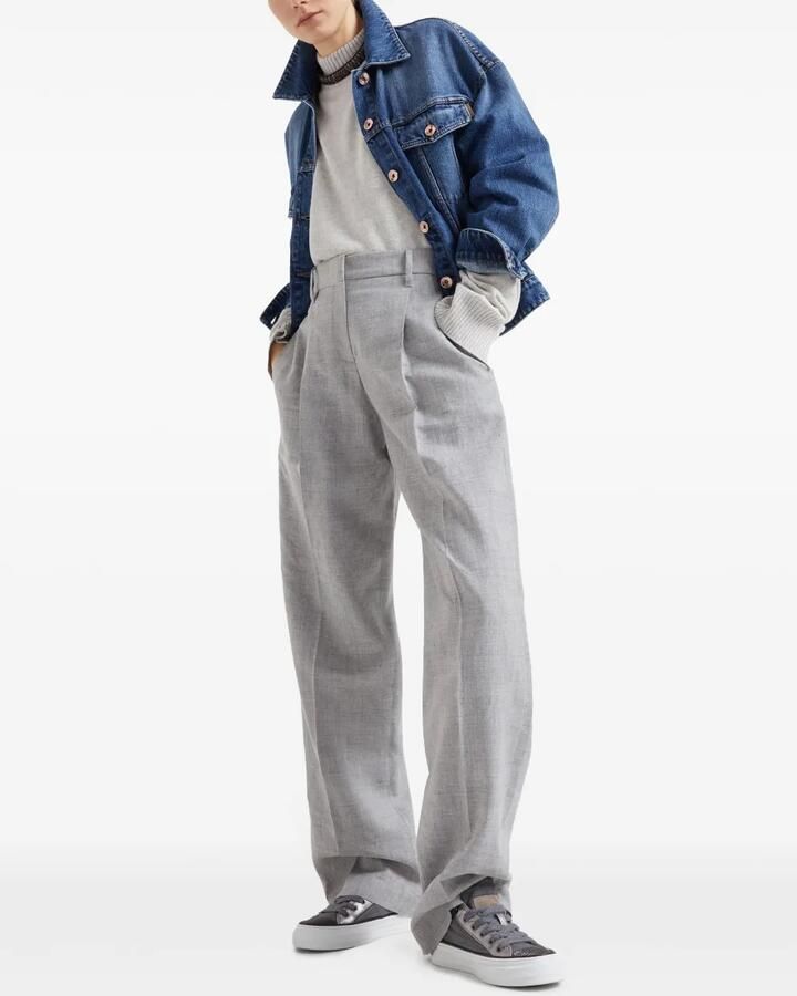 Brunello Cucinelli Sneakers met vlakken Grijs - Foto 3