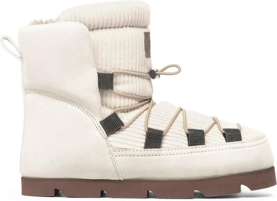 Brunello Cucinelli Snowboots met Monili-detail Wit