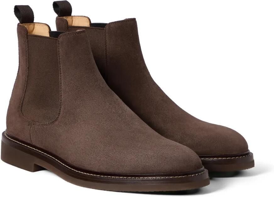 Brunello Cucinelli Suède Chelsea laarzen Bruin - Foto 3