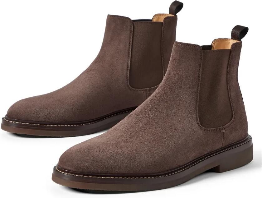 Brunello Cucinelli Suède Chelsea laarzen Bruin - Foto 4