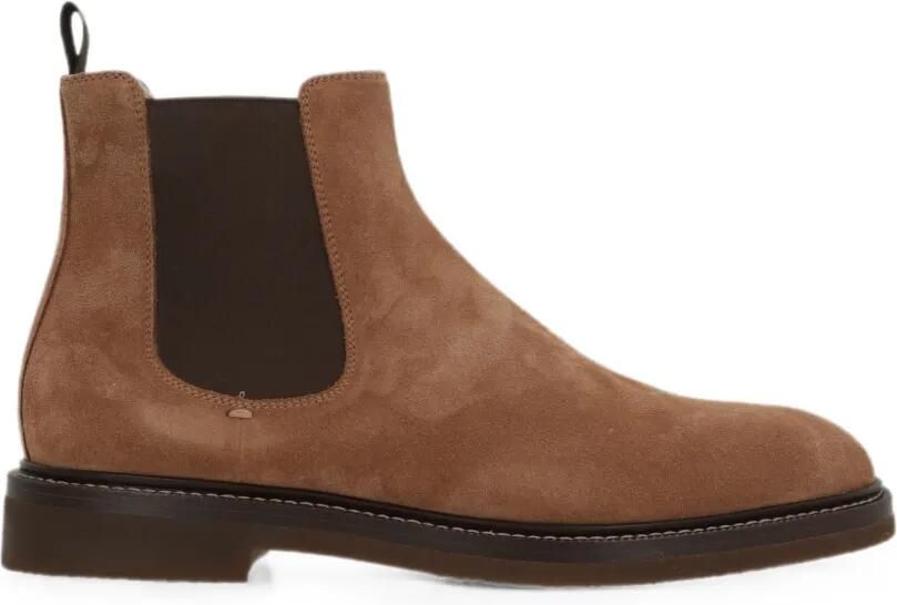 Brunello Cucinelli Suède Chelsea laarzen Bruin