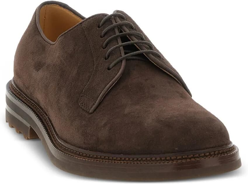 Brunello Cucinelli Suède derby schoenen Bruin - Foto 3
