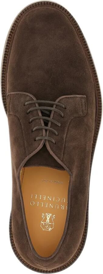 Brunello Cucinelli Suède derby schoenen Bruin - Foto 4