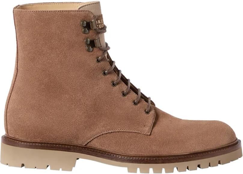Brunello Cucinelli Suède laarzen Beige
