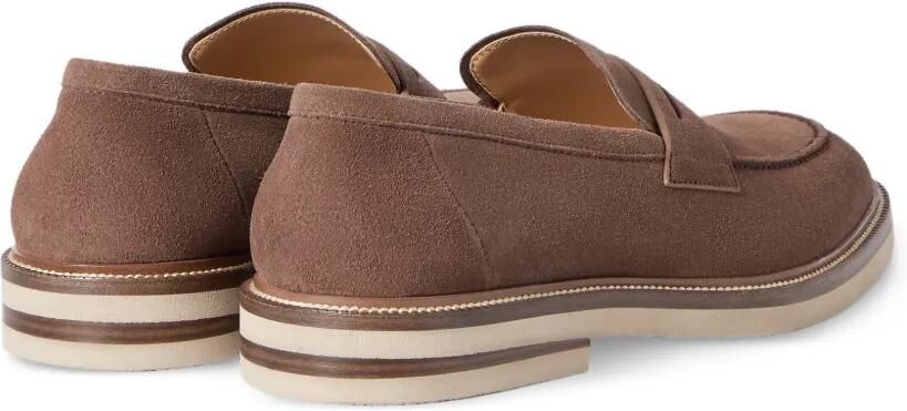 Brunello Cucinelli Suède loafers Bruin - Foto 5