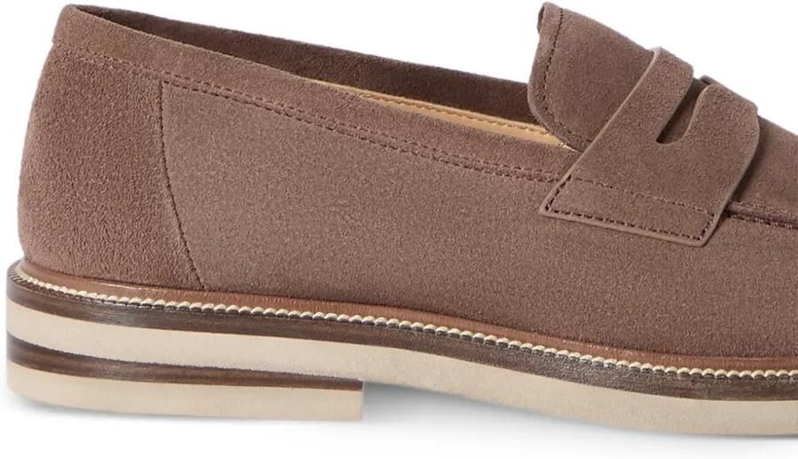 Brunello Cucinelli Suède loafers Bruin - Foto 3