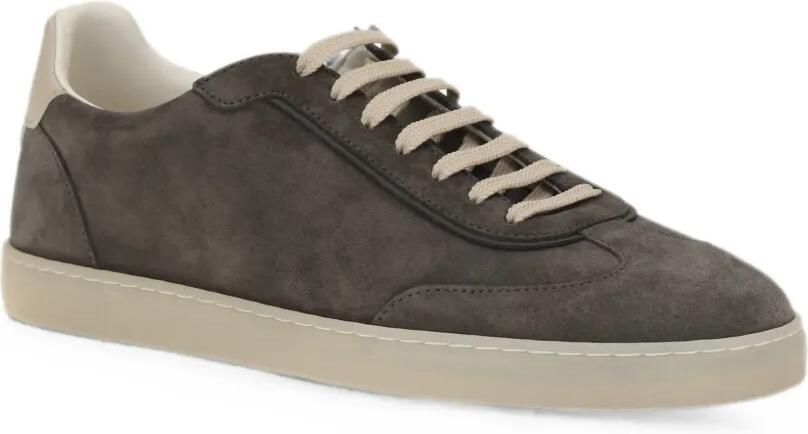 Brunello Cucinelli Suède low-top sneakers Grijs - Foto 2