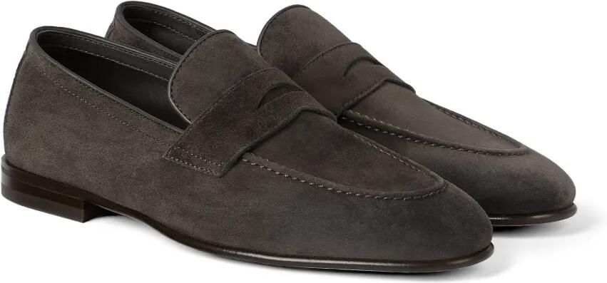 Brunello Cucinelli Suède penny loafers Bruin - Foto 5