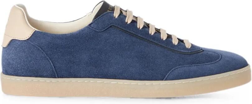 Brunello Cucinelli Suède sneakers Blauw