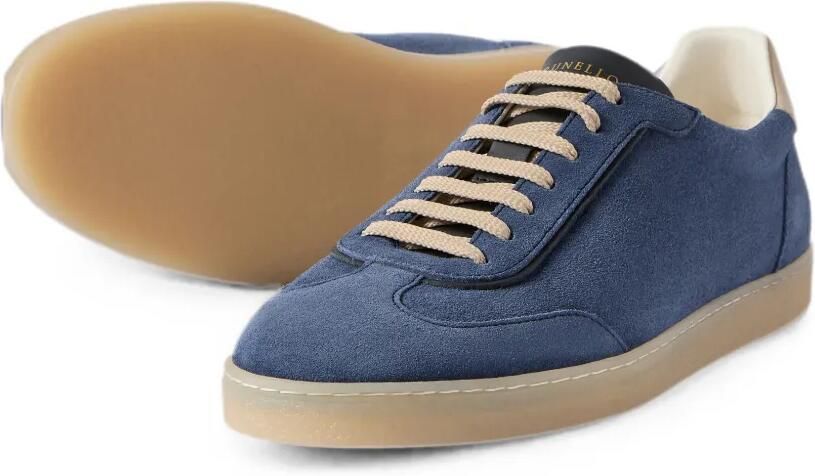 Brunello Cucinelli Suède sneakers Blauw - Foto 3