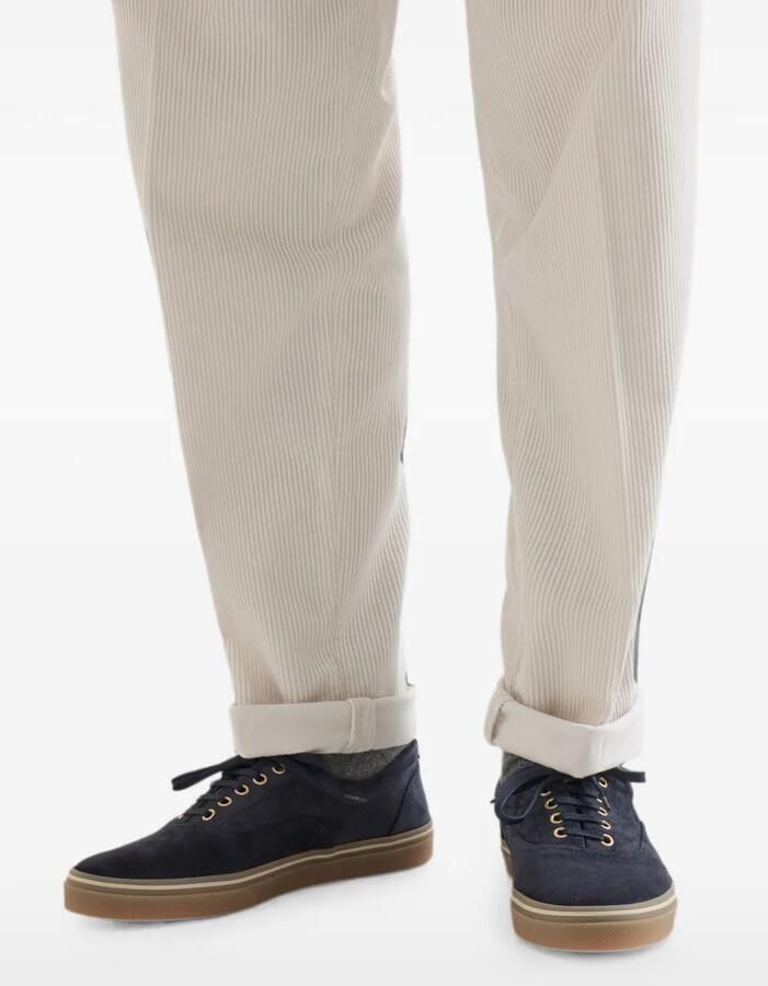 Brunello Cucinelli Suède sneakers Blauw - Foto 3