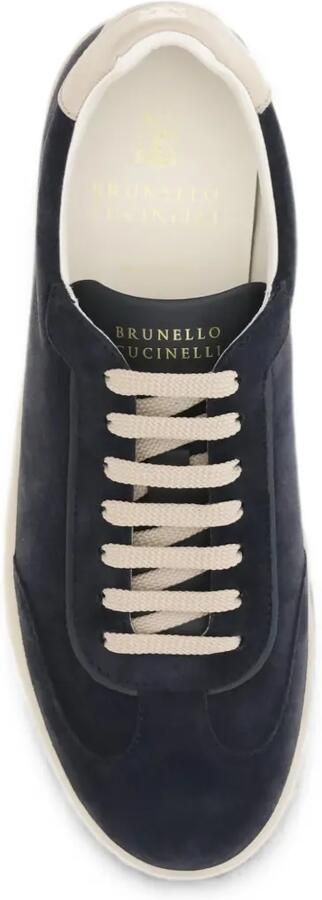 Brunello Cucinelli Suède sneakers Blauw - Foto 4
