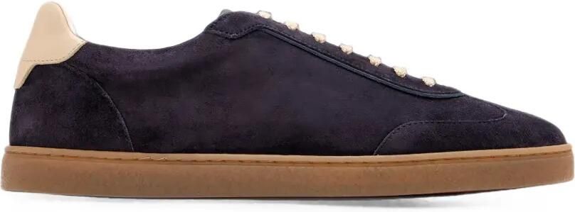 Brunello Cucinelli Suède sneakers Blauw