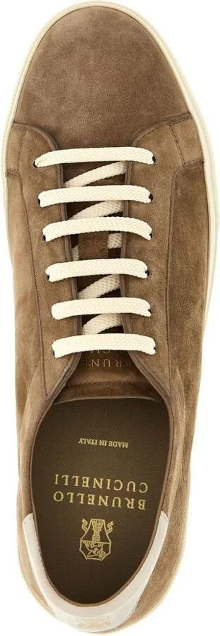 Brunello Cucinelli Suède sneakers Bruin - Foto 4