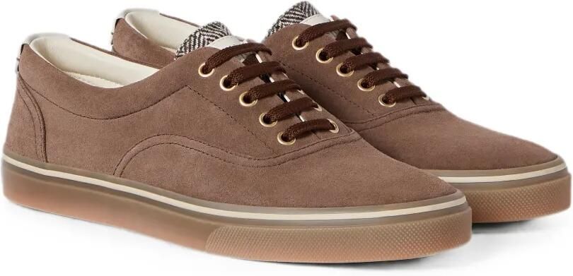 Brunello Cucinelli Suède sneakers Bruin - Foto 4