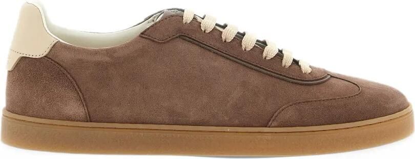 Brunello Cucinelli suede sneakers Bruin