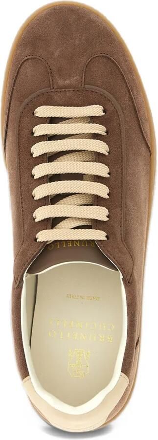 Brunello Cucinelli suede sneakers Bruin - Foto 4