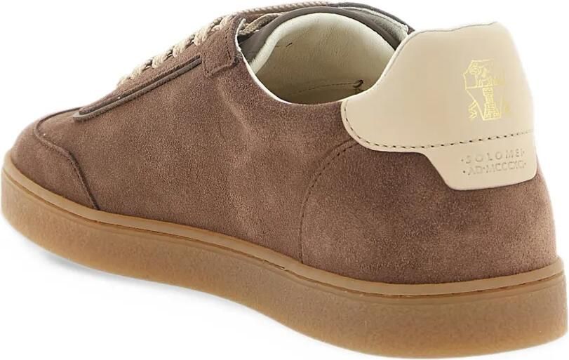 Brunello Cucinelli suede sneakers Bruin - Foto 3