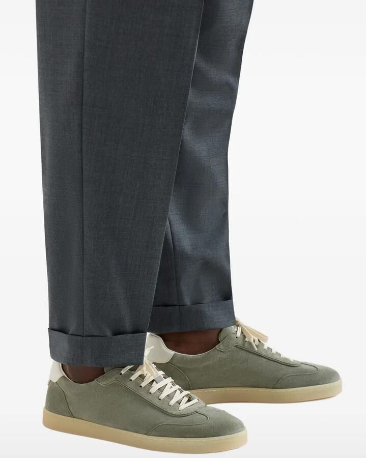 Brunello Cucinelli Suède sneakers Groen