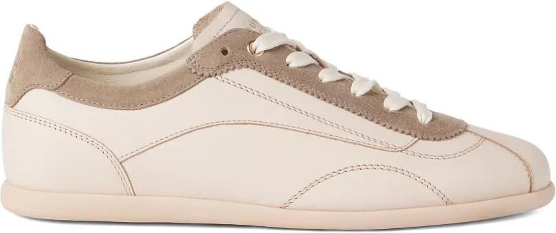 Brunello Cucinelli Suède sneakers met vlakken Beige