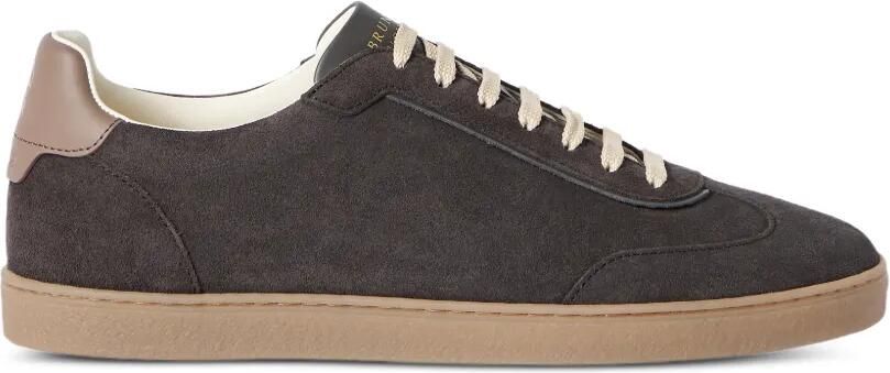 Brunello Cucinelli Suède sneakers Zwart