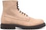 Brunello Cucinelli Enkellaarzen met veters Beige - Thumbnail 1