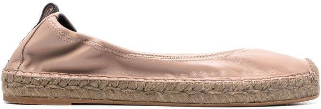 Brunello Cucinelli Espadrilles met ballerina's Roze