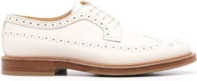 Brunello Cucinelli Geperforeerde Derby schoenen Beige