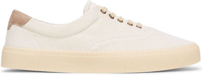 Brunello Cucinelli Katoenen sneakers met print Beige