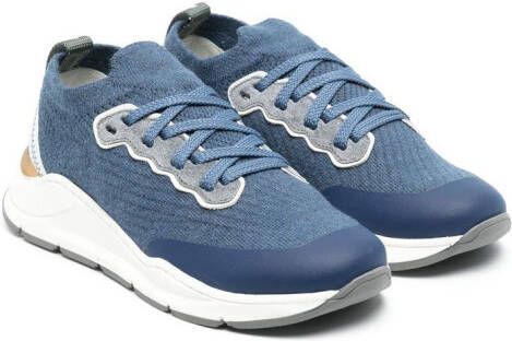 Brunello Cucinelli Kids Low-top sneakers Blauw