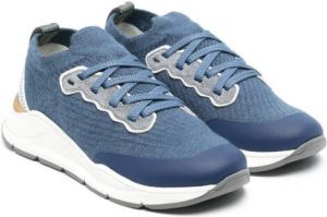Brunello Cucinelli Kids Low-top sneakers Blauw