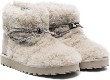 Brunello Cucinelli Kids Lammy snowboots Grijs