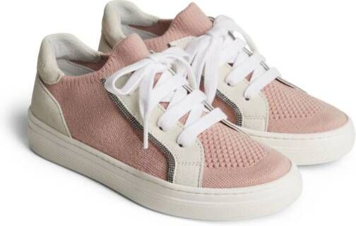 Brunello Cucinelli Kids Monili sneakers met vlakken Roze