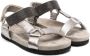 Brunello Cucinelli Kids Sandalen met klittenband Grijs - Thumbnail 1