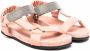 Brunello Cucinelli Kids Sandalen met klittenband Roze - Thumbnail 1