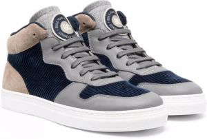 Brunello Cucinelli Kids Sneakers met colourblocking Blauw