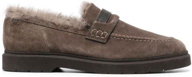 Brunello Cucinelli Lammy loafers Bruin