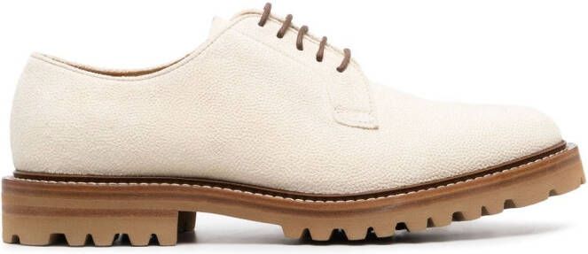 Brunello Cucinelli Leren derby schoenen Beige