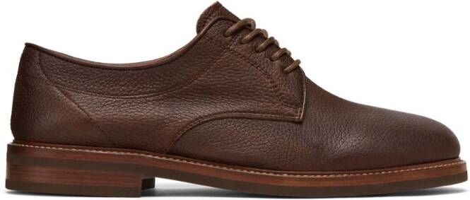 Brunello Cucinelli Leren Derby schoenen Bruin