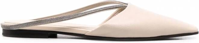 Brunello Cucinelli Leren muiltjes Beige