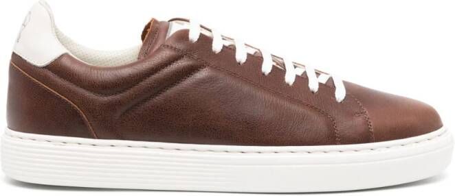 Brunello Cucinelli Leren sneakers Bruin