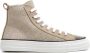 Brunello Cucinelli Metallic gebreide sneakers met monilikralen Beige - Thumbnail 1