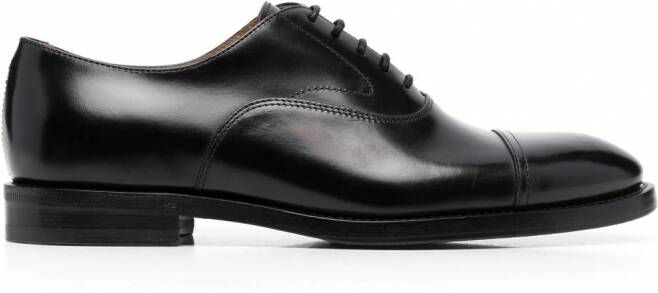 Brunello Cucinelli Oxford leren veterschoenen Zwart