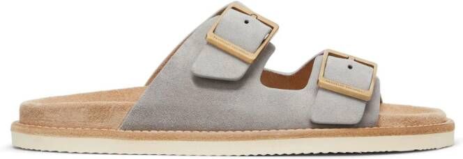 Brunello Cucinelli Sandalen met gesp Grijs
