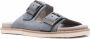 Brunello Cucinelli Slippers met gespdetail Grijs - Thumbnail 1