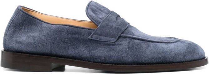 Brunello Cucinelli Suède penny loafers Blauw