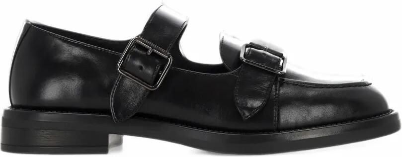 Bruno Premi buckle-fastening leather pumps Zwart