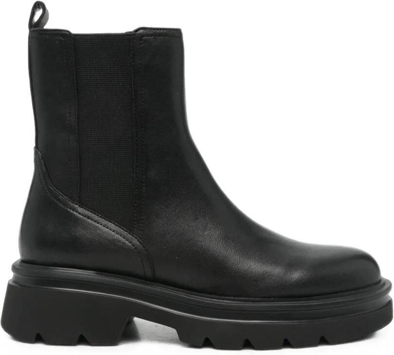 Bruno Premi chunky-sole leather ankle boots Zwart